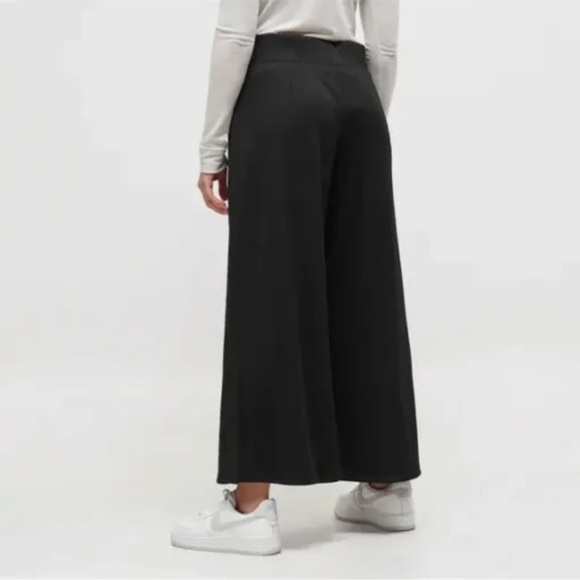 Nike Women's Sportswear Ribbed Wide Leg Pants‎ Size Large Black - Picture 2 of 12